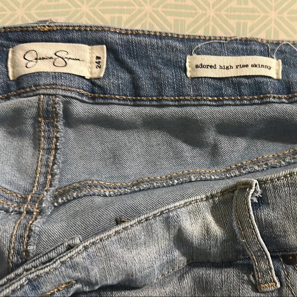 Jessica Simpson High Rise Light Blue Jeans - Picture 2 of 3